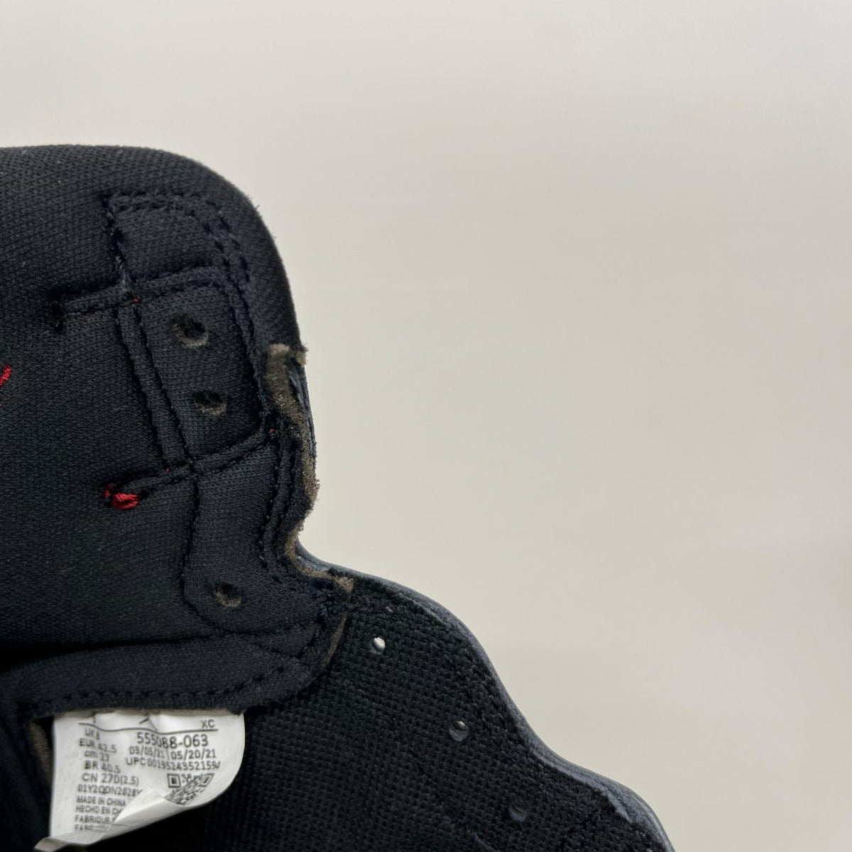 スニーカー Air Jordan 1 High OG 27cm 黒/赤 27cm (US9 UK8 1/2 EU44)