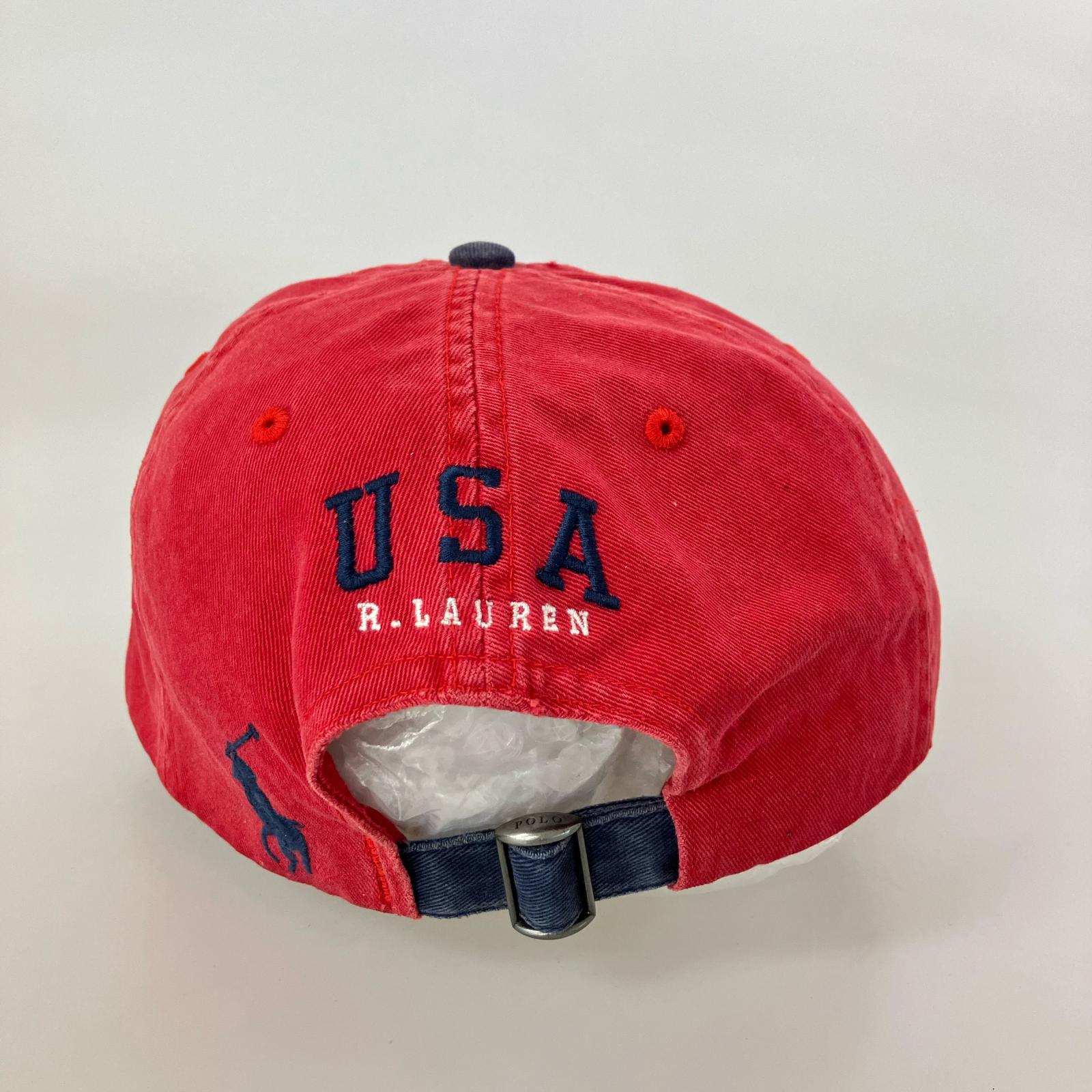 キャップ 90s アメリカ国旗 赤紺