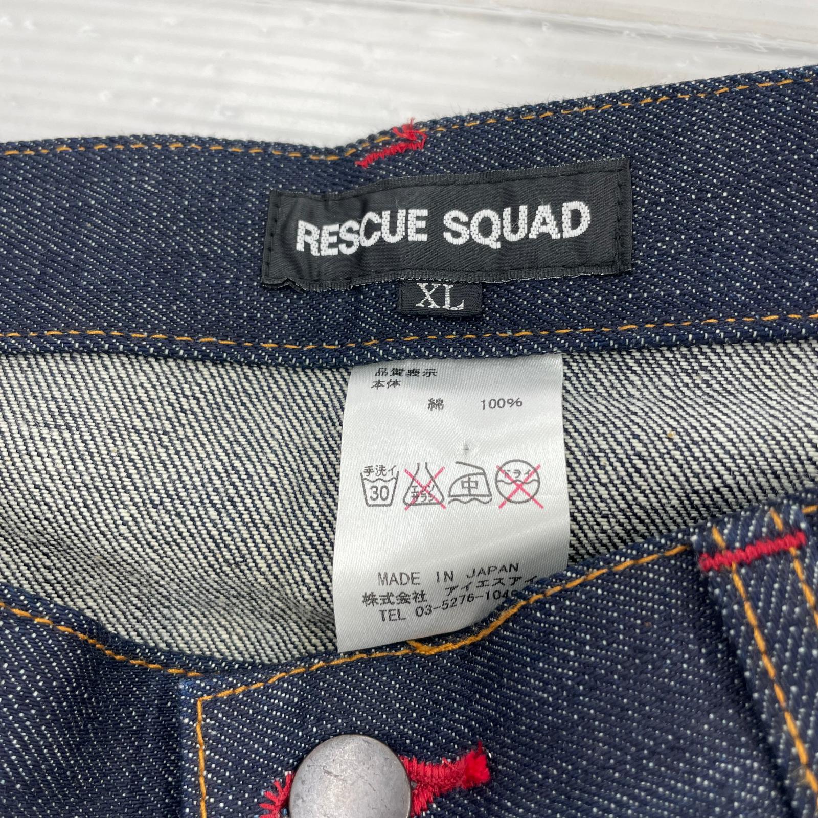 デニムパンツ RESCUE SQUAD デニムパンツ XL ネイビー
