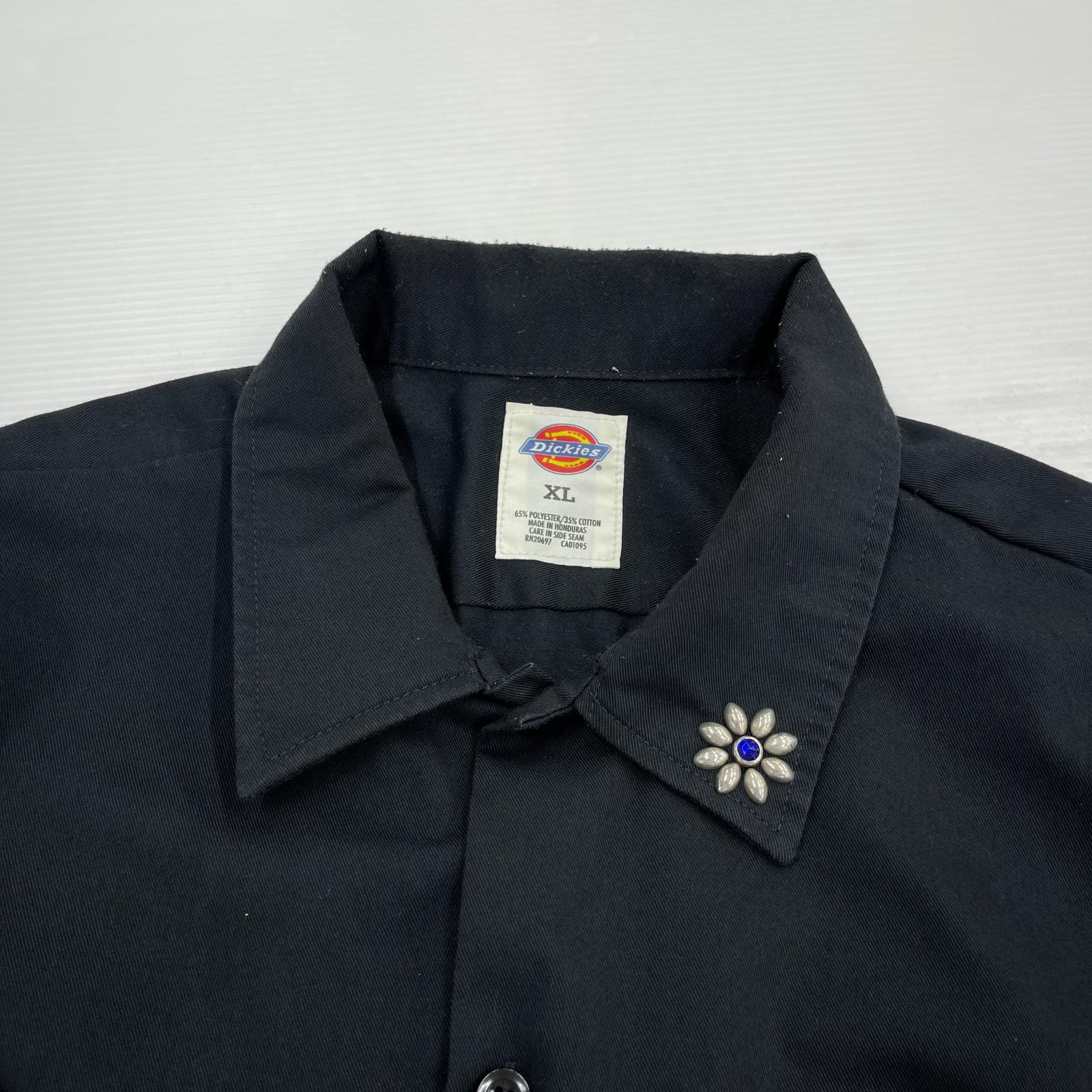 半袖シャツ Dickies×HTC Short Sleeve Work Shirt XL ブラック ブラック