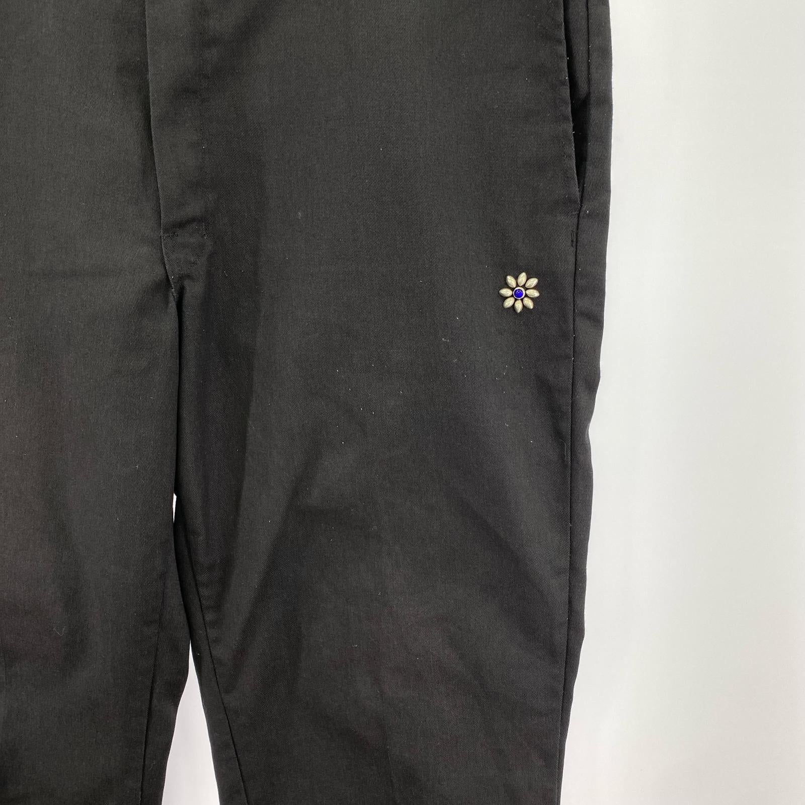 パンツ Dickies×HTC フラワースタッズ ワークパンツ ブラック ブラック