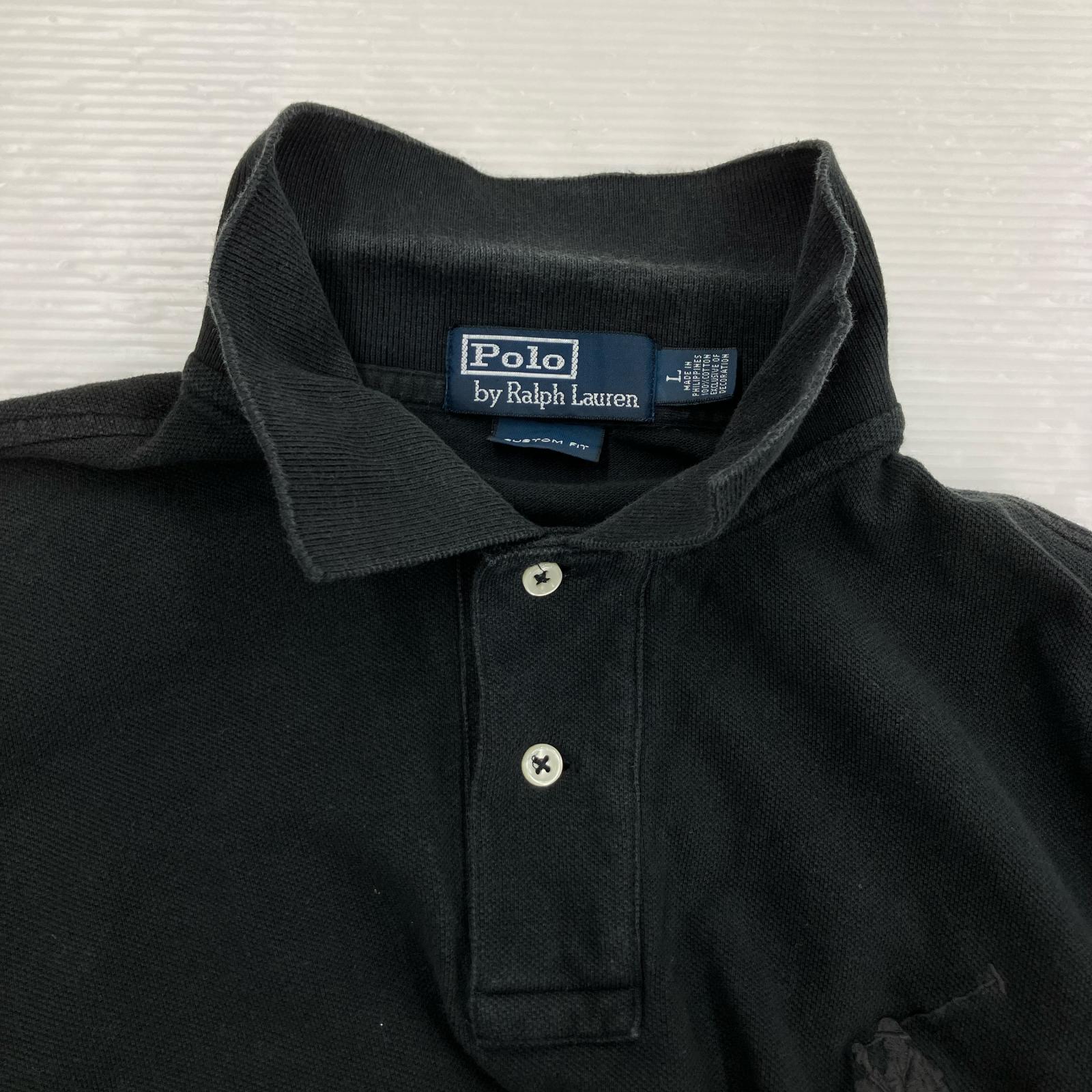 ポロシャツ ビックポニー BLK L ブラック