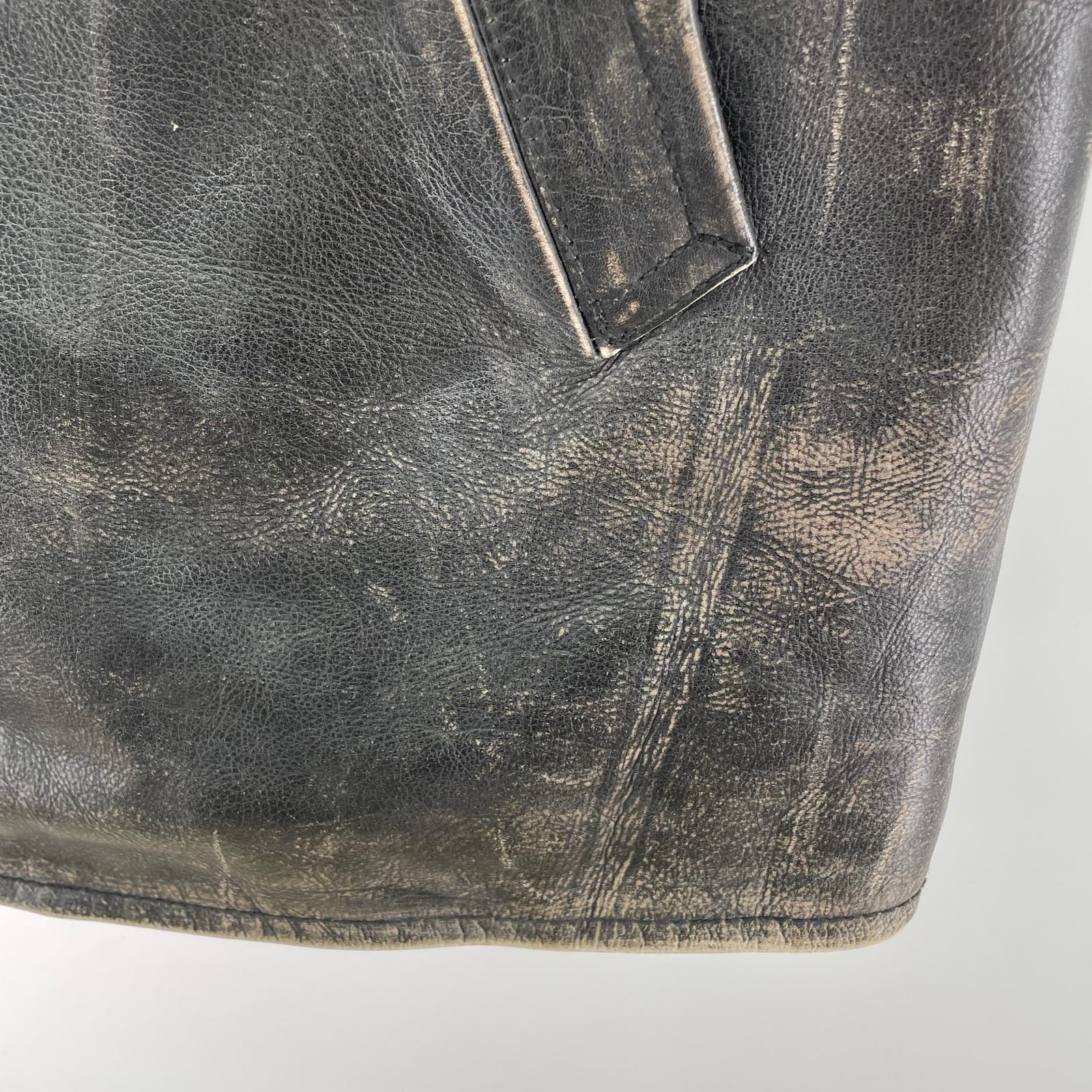 レザージャケット 00s カーコート L BLK L ブラック