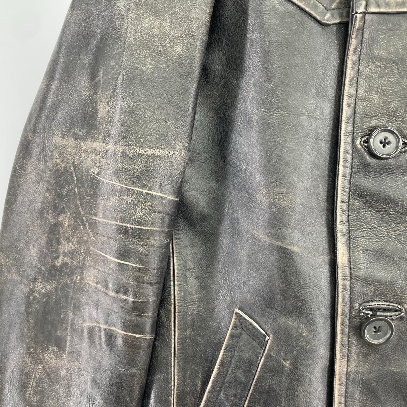 レザージャケット 00s カーコート L BLK L ブラック