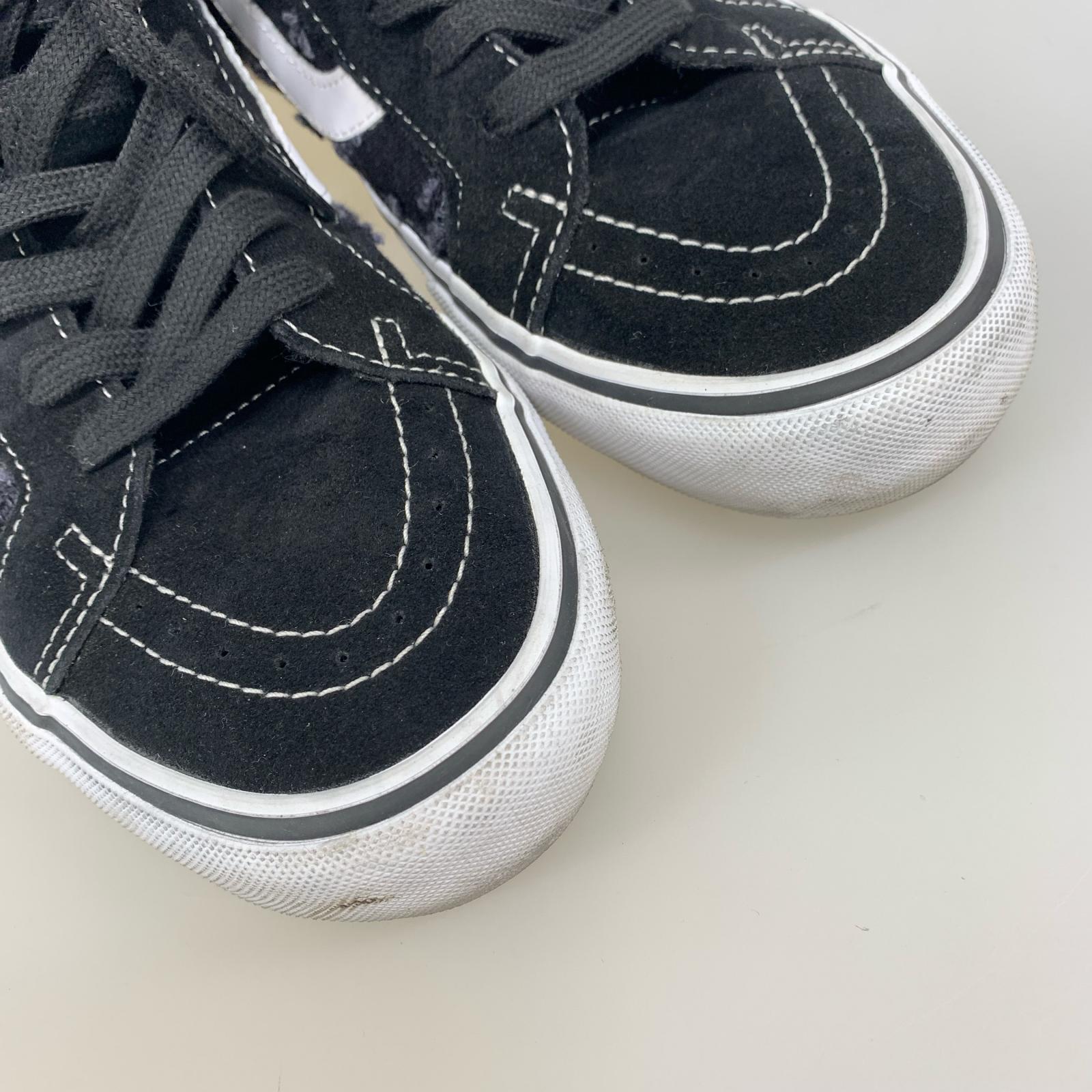 スニーカー Supreme×VANS Sk8-Hi Hole Punch Denim 28.0cm 黒 28 ブラック