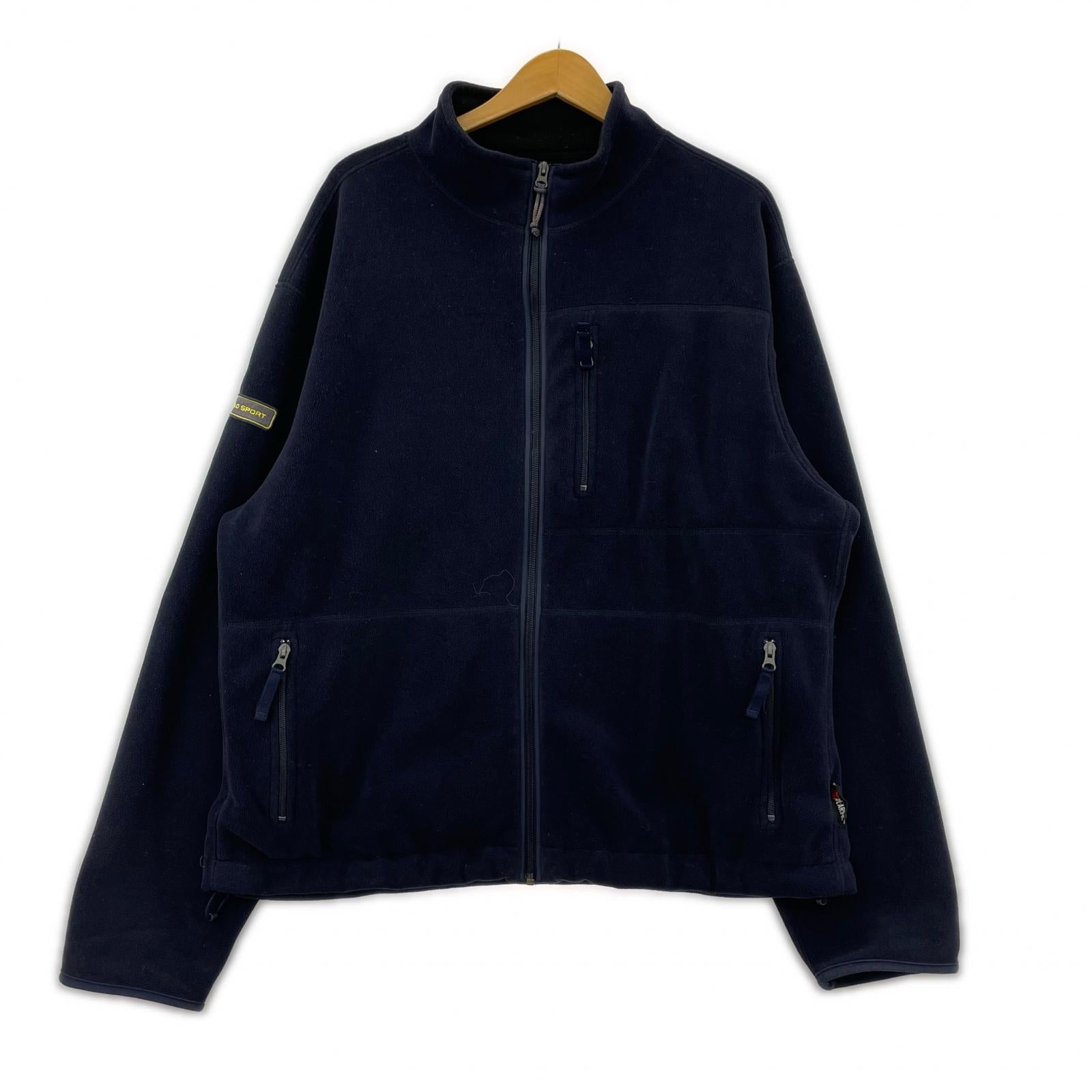 ブルゾン 90s POLO SPORT Fleece Jacket LL ネイビー