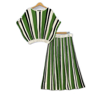 ロングスカート Weekend Max Mara ストライプ ニットセットアップ L