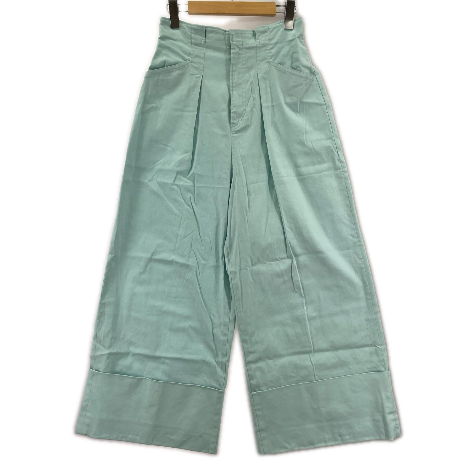 パンツ LANVIN en Bleu コットンリネンマッキンパンツ 38