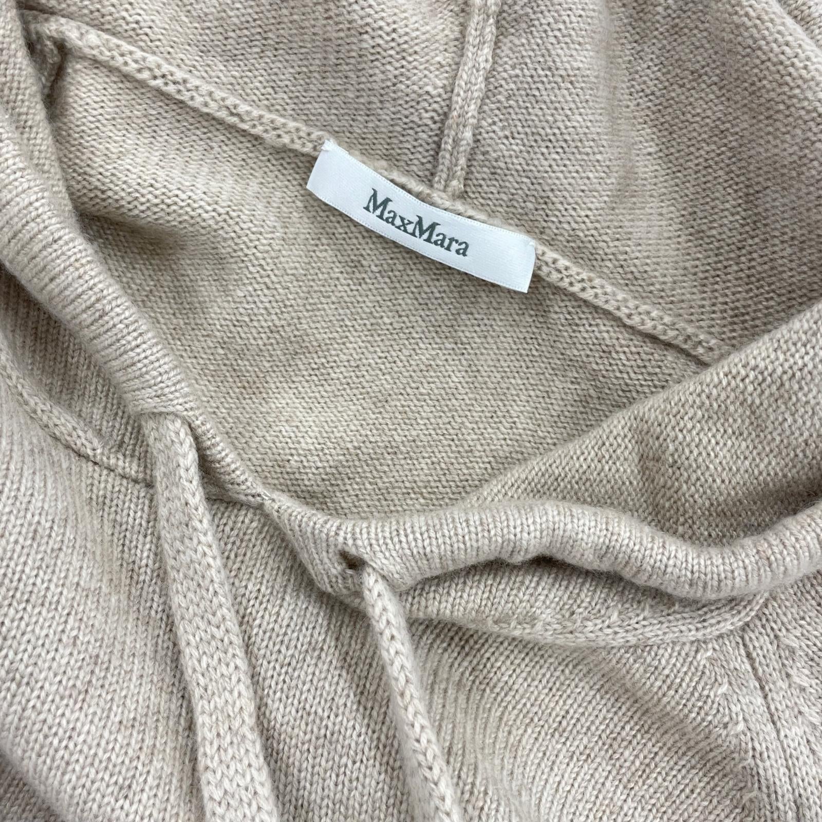 ニット MAX MARA ANANAS 2313660739 ビジュー ニットパーカーー ベージュ