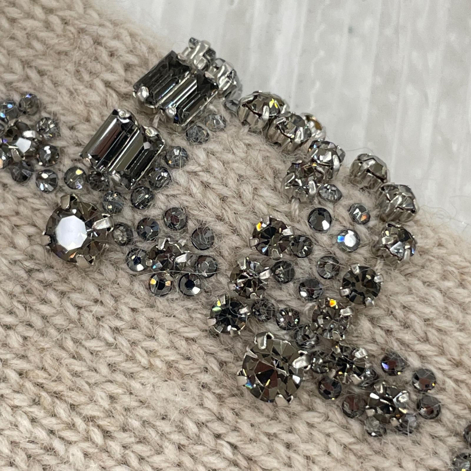 ニット MAX MARA ANANAS 2313660739 ビジュー ニットパーカーー ベージュ
