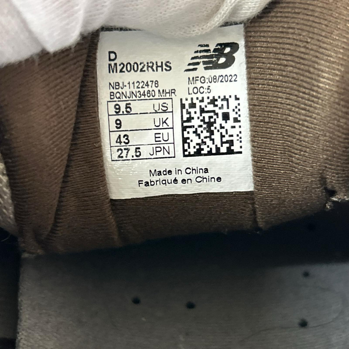 スニーカー M2002RHS BRW BEG (27.5) 27.5cm (US9 1/2 UK9 EU45) ブラウン