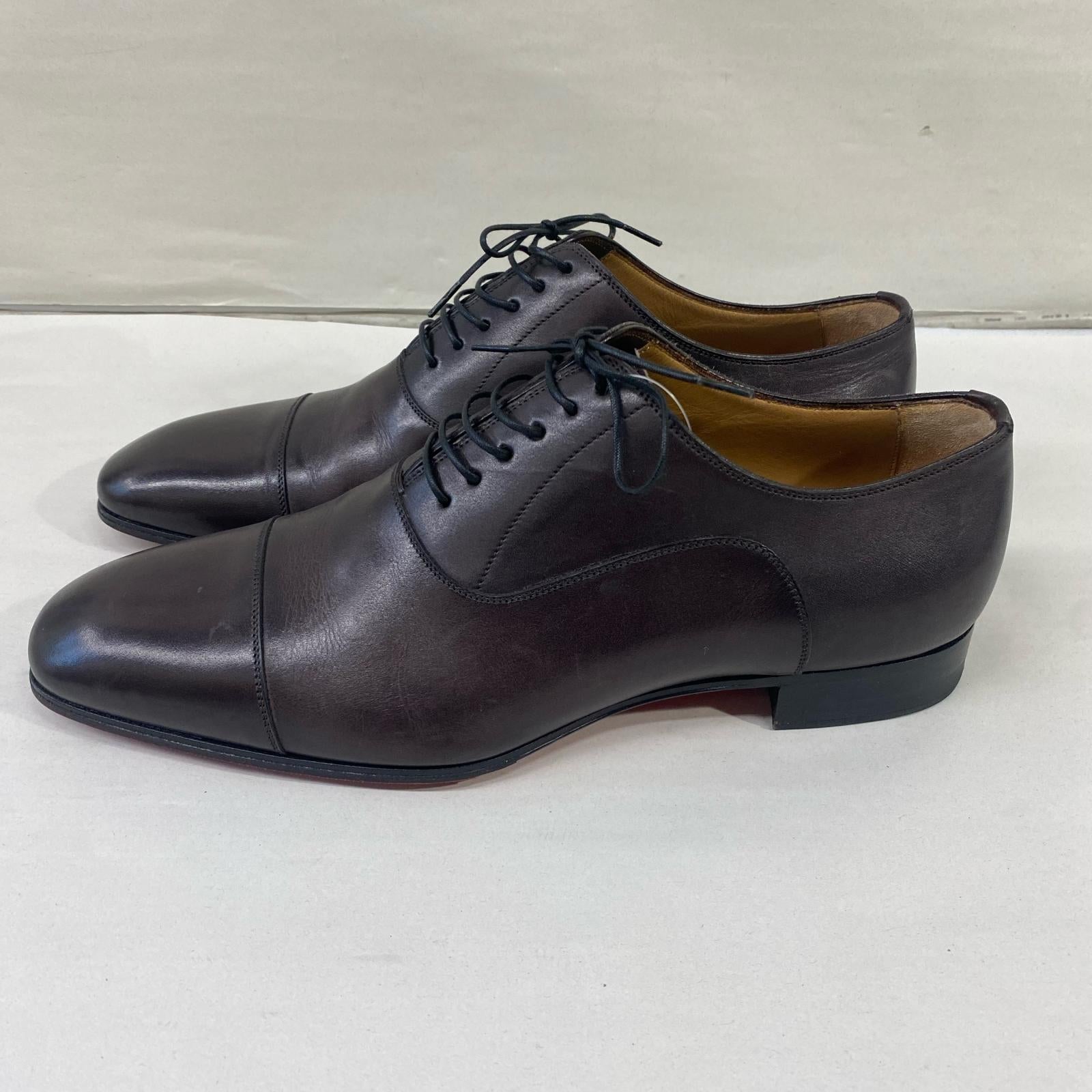 Christian Louboutin レザードレスシューズ ブラウン 41