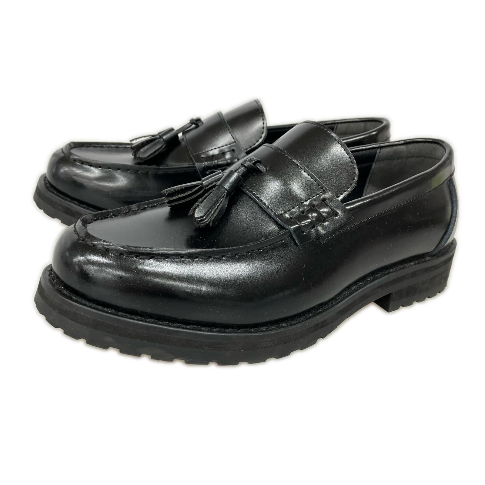 シューズ oxford&derby タッセルローファー ブラック