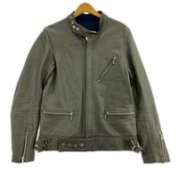 レザージャケット 08AW/シングルライダースジャケット/2/グレー/B4213 2 グレー