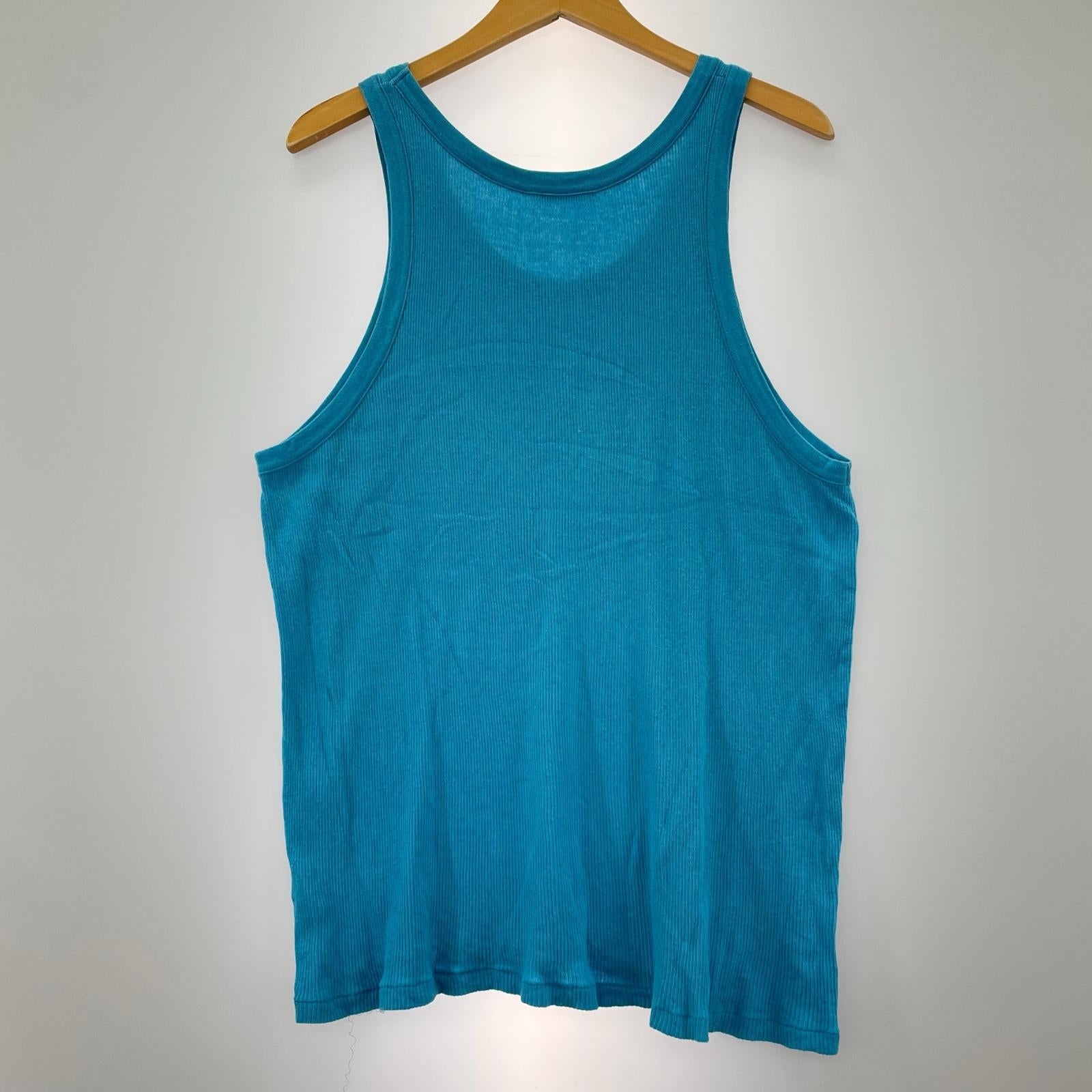 タンクトップ ORGANIC SOFT RIB TANK 青 (3) 3