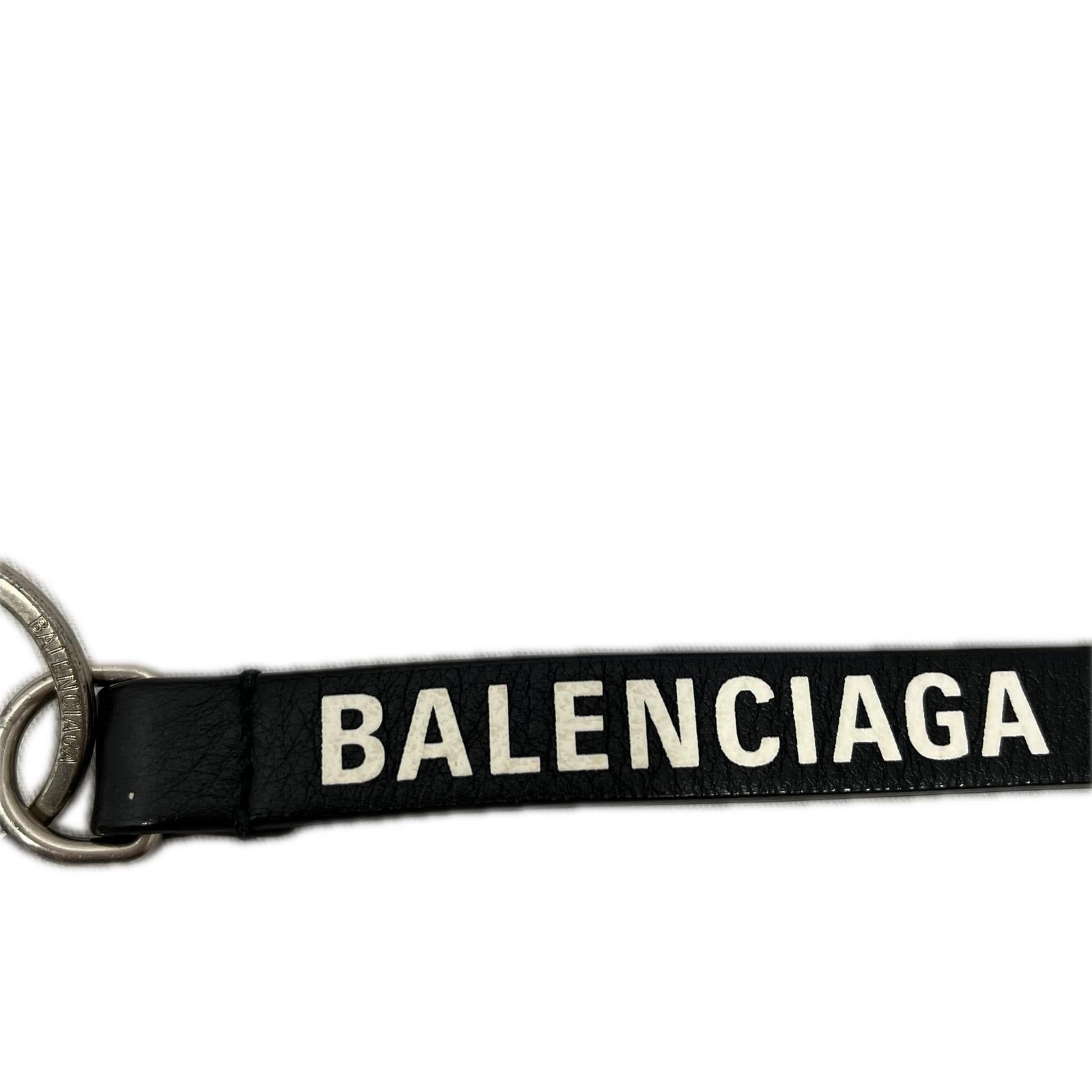 BALENCIAGA EVERYDAY KEYRING レザーキーホルダー