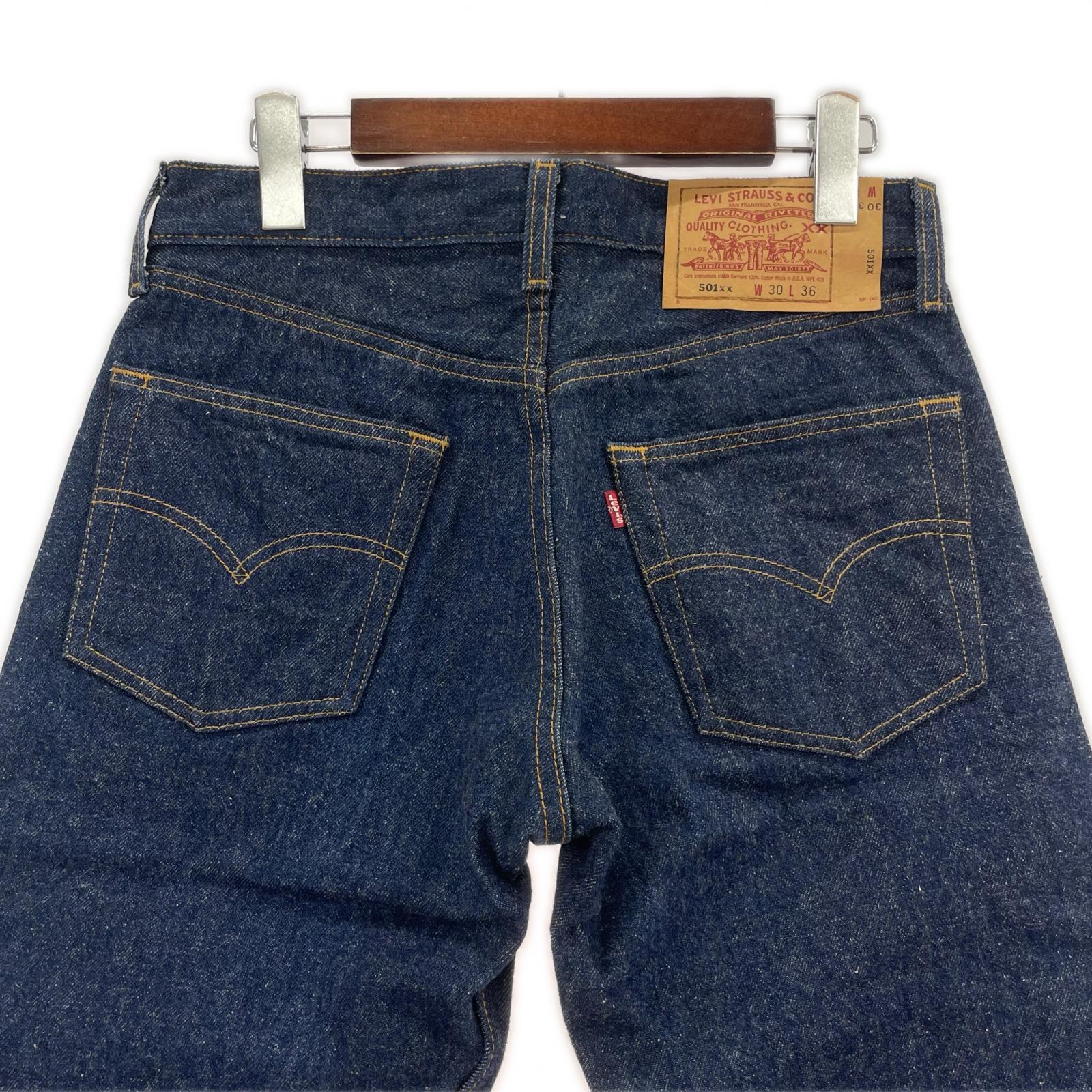 デニムパンツ 501-0000 バレンシア製 W30 L36 30 ネイビー