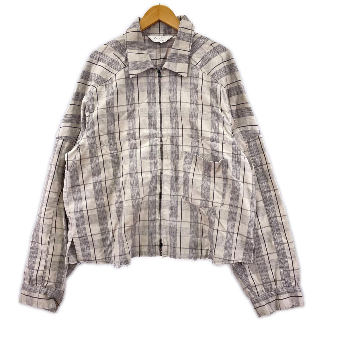 長袖シャツ CHECK SHORT ZIPUP SHIRT JACKET 2