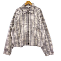 長袖シャツ CHECK SHORT ZIPUP SHIRT JACKET 2