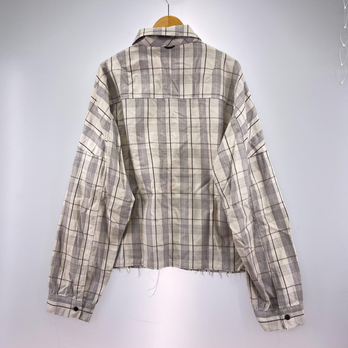 長袖シャツ CHECK SHORT ZIPUP SHIRT JACKET 2