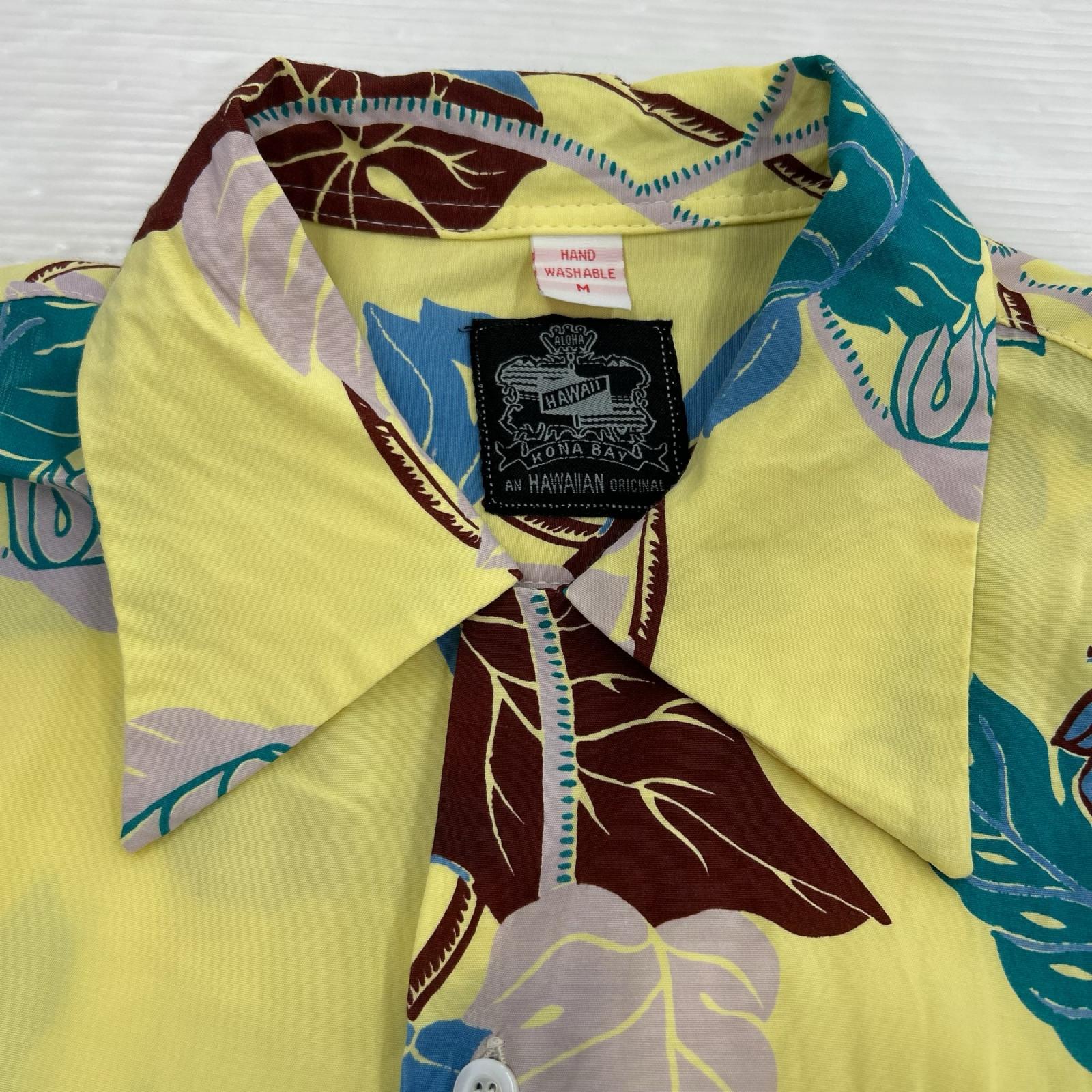 半袖シャツ KONA BAY アロハシャツ イエロー系 M M イエロー