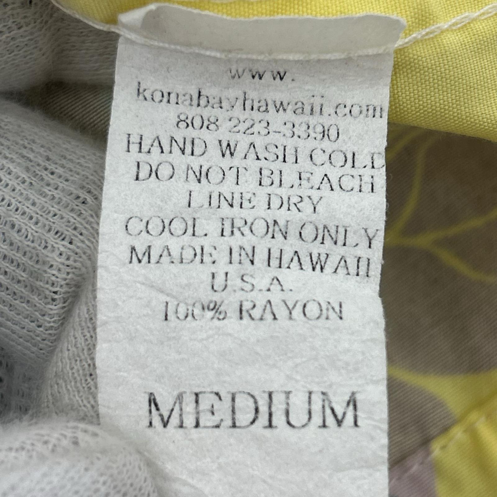 半袖シャツ KONA BAY アロハシャツ イエロー系 M M イエロー