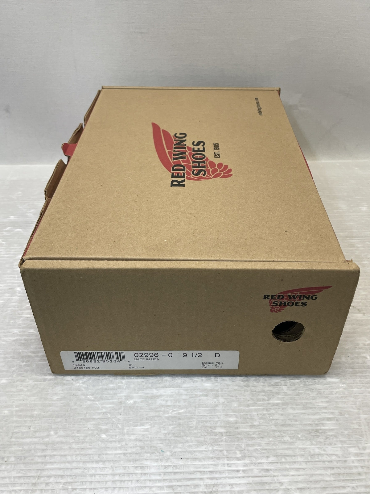 ブーツ RED WING 2996 ラインマン ブーツ 27.5 ブラウン