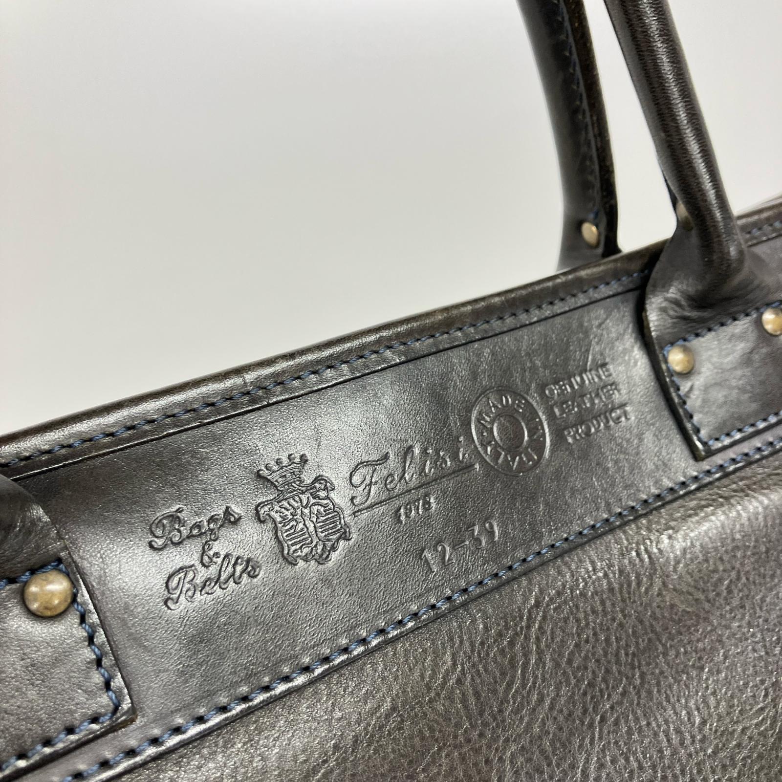 その他バッグ 12-39 オールレザー ブリーフケース 黒 ブラック