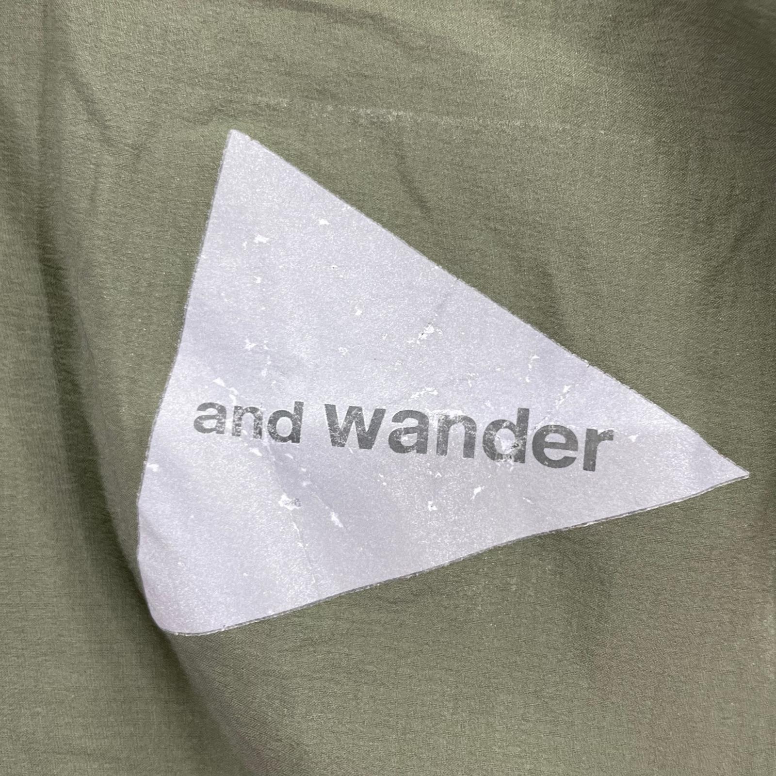 ジャケット and wander PERTEX wind jacket ソフトシェルジャケット 4 オリーブ 4