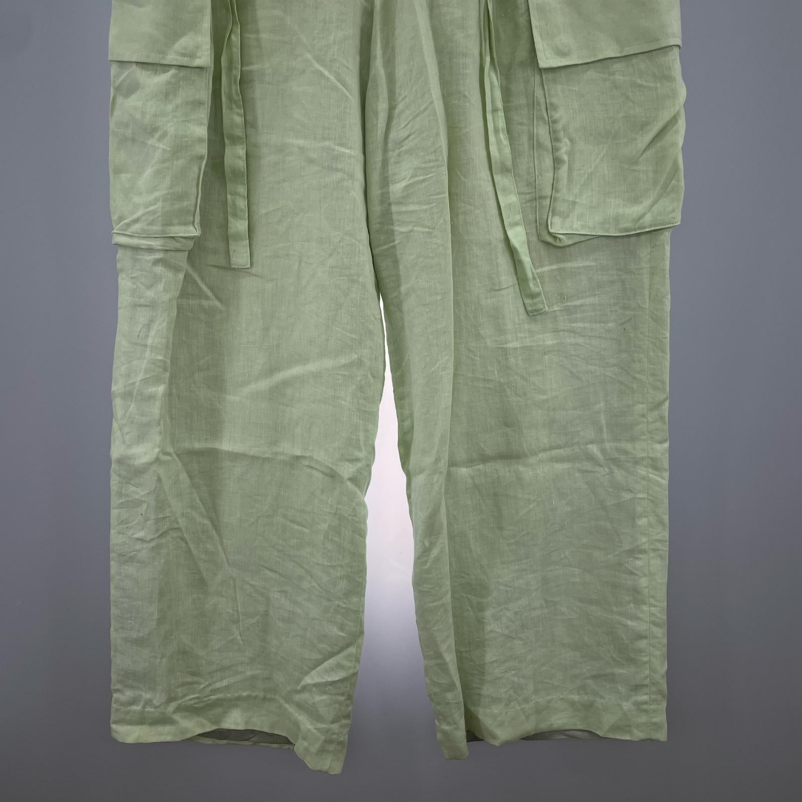 パンツ TAAKK 23SS リネンカーゴパンツ 2 ミント