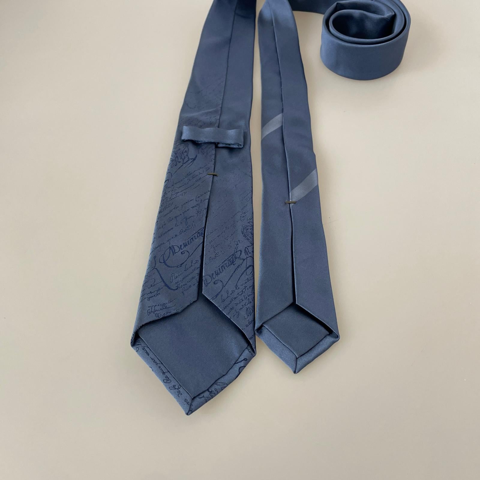 その他アクセサリー BERLUTI シルクネクタイ ネイビー