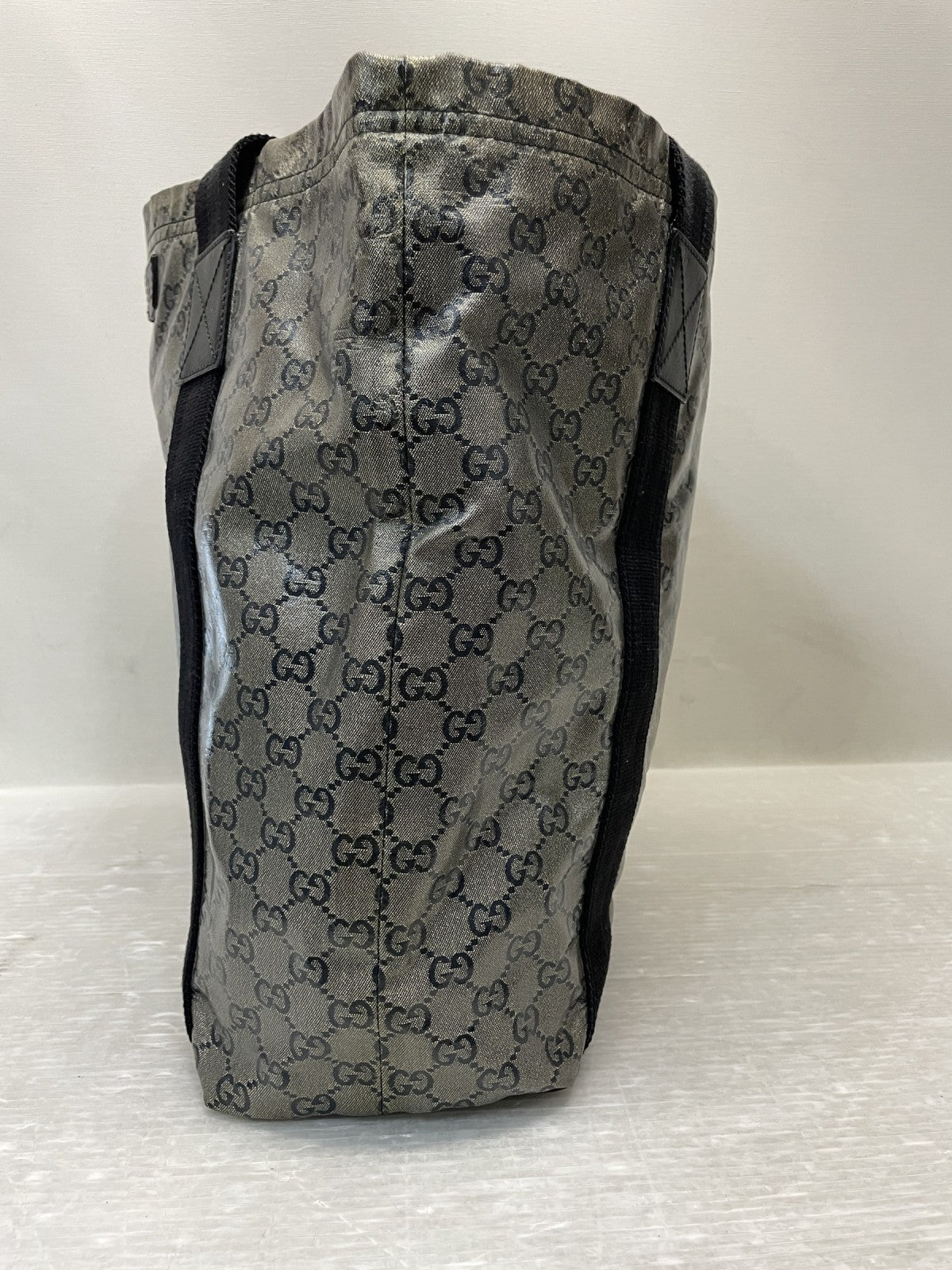 GUCCI GG クリスタル トートバッグ PVCレザー 203998