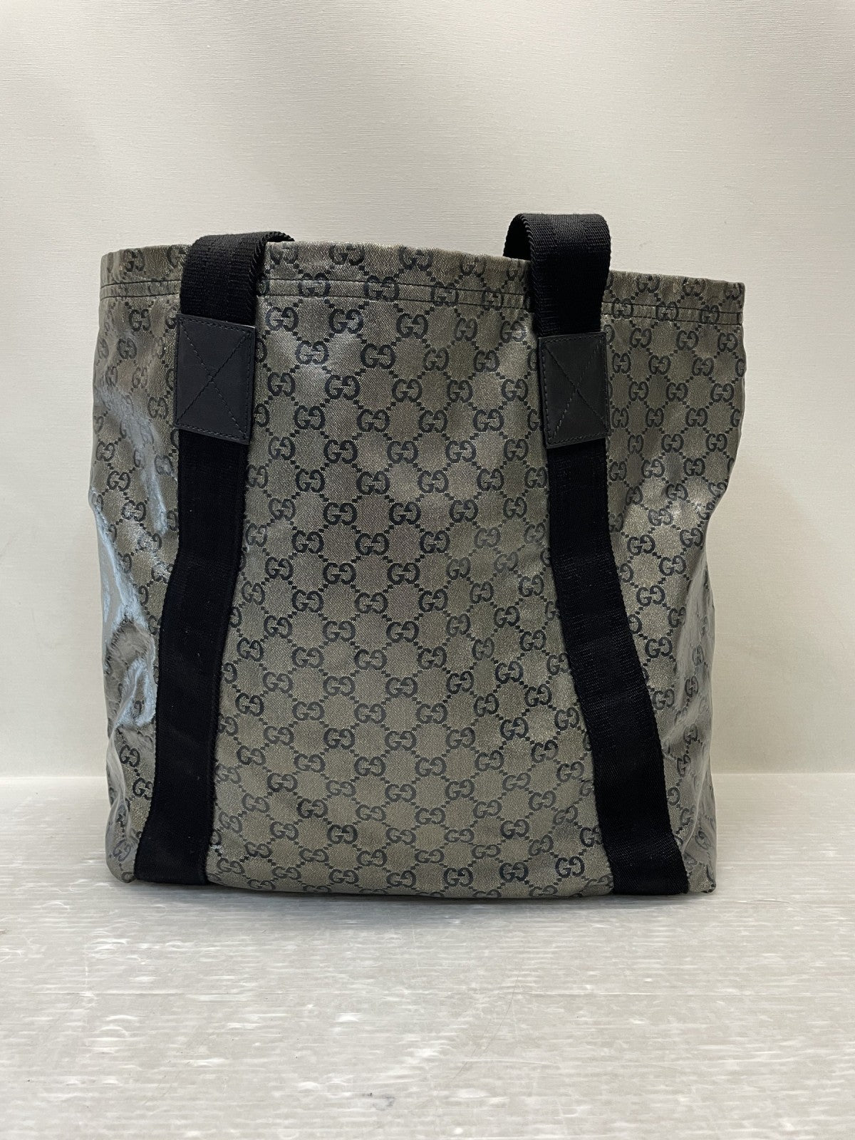 GUCCI GG クリスタル トートバッグ PVCレザー 203998