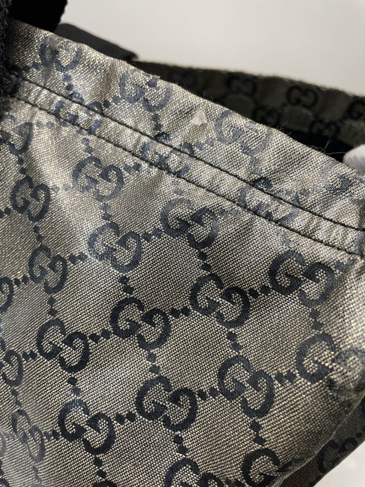 GUCCI GG クリスタル トートバッグ PVCレザー 203998