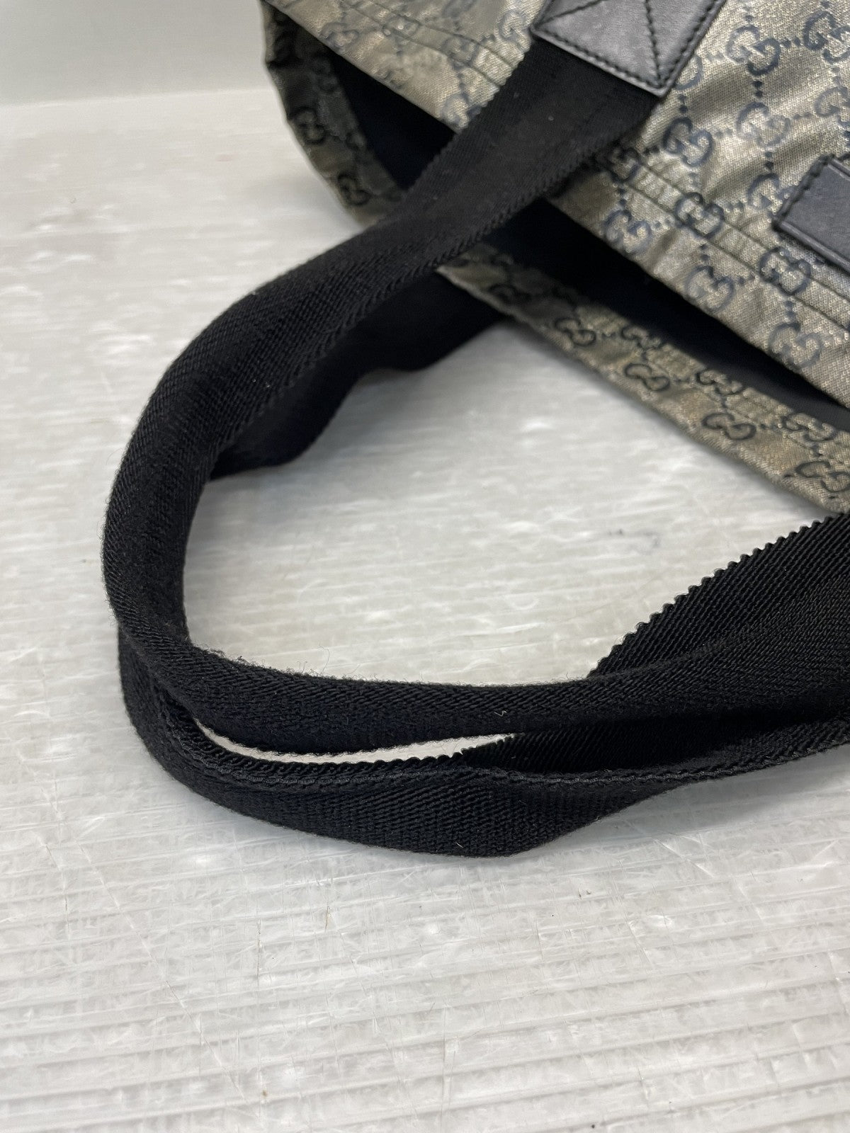 GUCCI GG クリスタル トートバッグ PVCレザー 203998