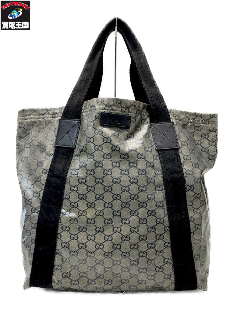 GUCCI GG クリスタル トートバッグ PVCレザー 203998