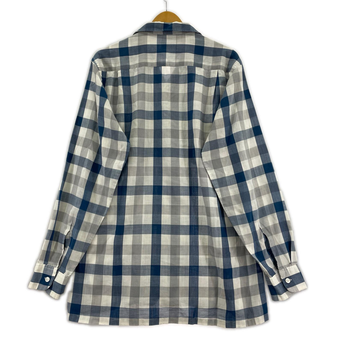 長袖シャツ Penney's TOWNCRAFT/チェック柄オープンカラーシャツ M