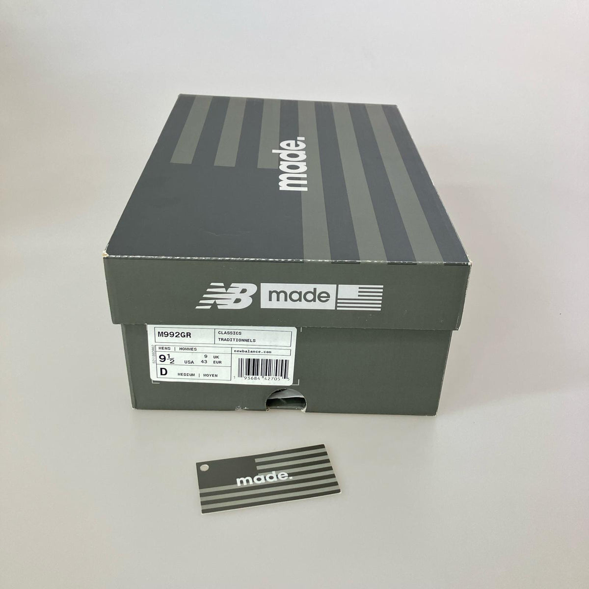 スニーカー 992 GRAY M992GR US9.5 27.5cm 27.5cm (US9 1/2 UK9 EU45) グレー