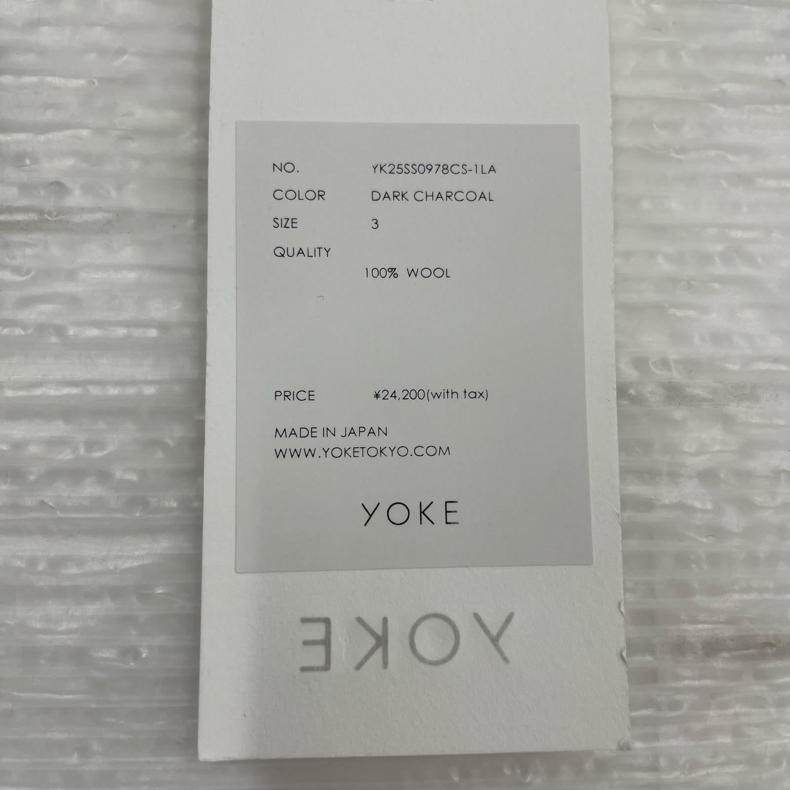 半袖Tシャツ YOKE 25SS SUPER 120'S WASHABLE WOOL JERSEY T-SHIRT 3 ブラック 3 ブラック