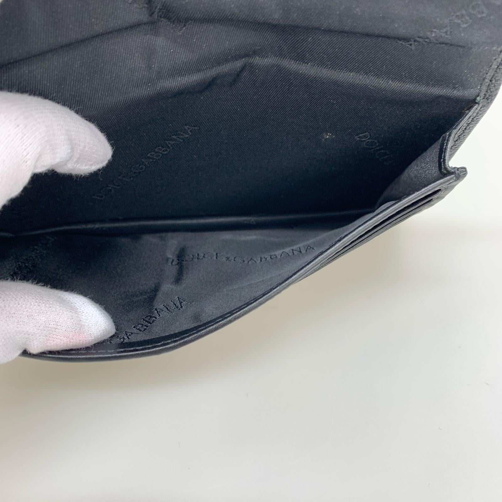 長財布 DGロゴ レザー 長財布 黒 ブラック
