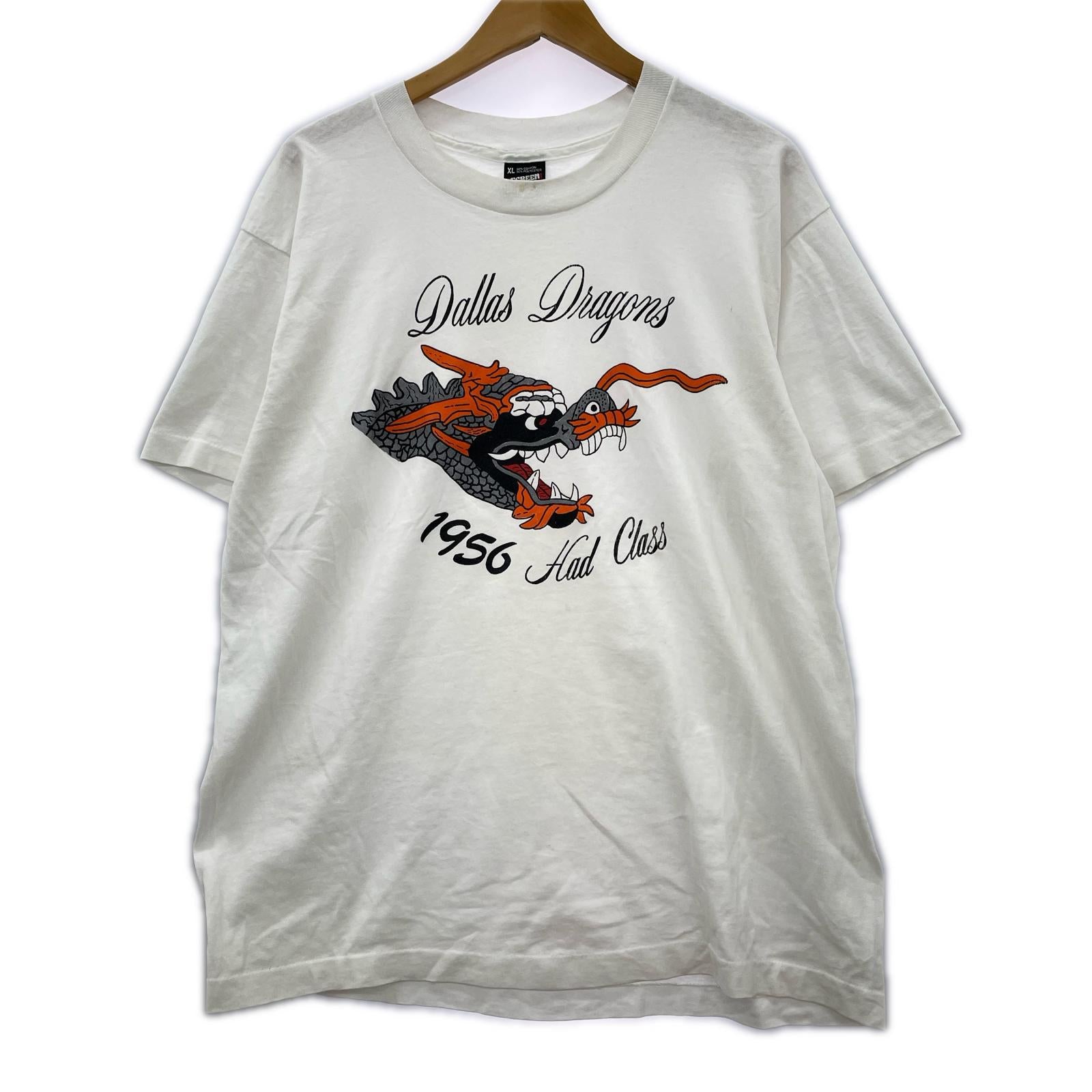 半袖Tシャツ 80s SCREEN STARS BEST タトゥー ドラゴン ホワイト