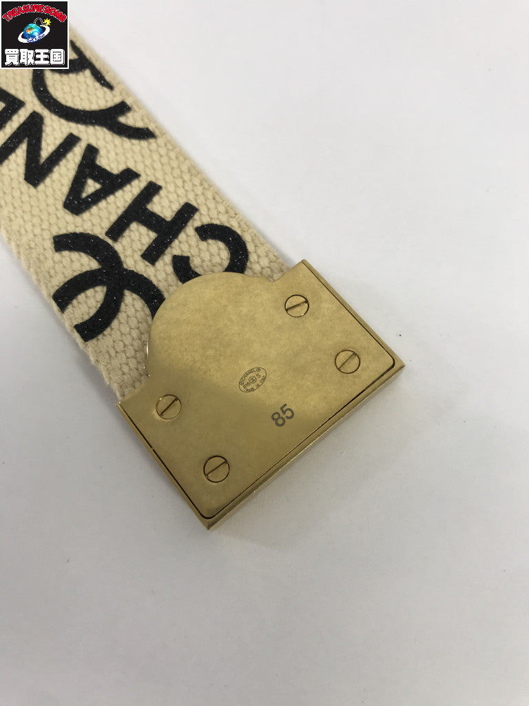 キャンバス リングベルト グラフィティ ベージュ