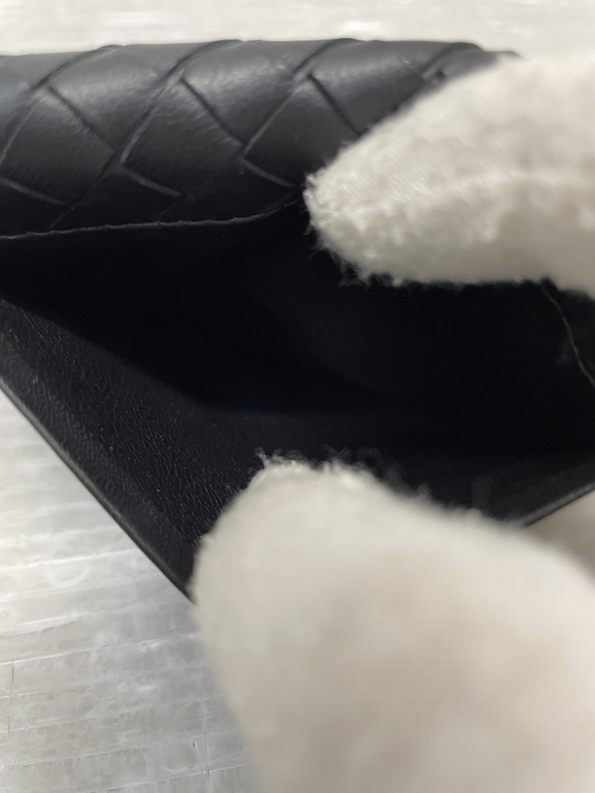 BOTTEGA VENETA イントレチャート カードケース 黒