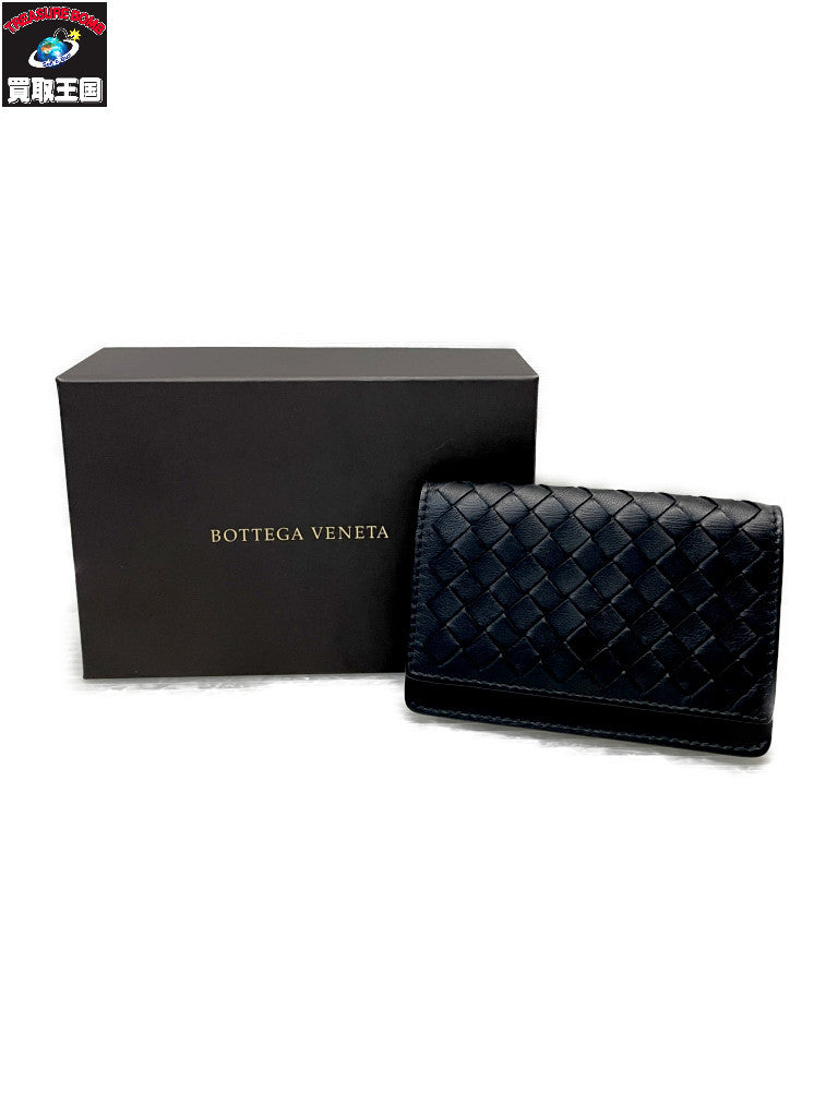 BOTTEGA VENETA イントレチャート カードケース 黒