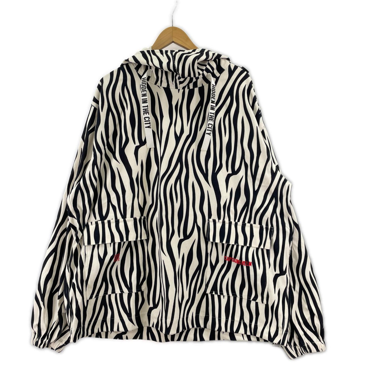 パーカー ST CORDUROY MIL HOODIE ANIMAL XL