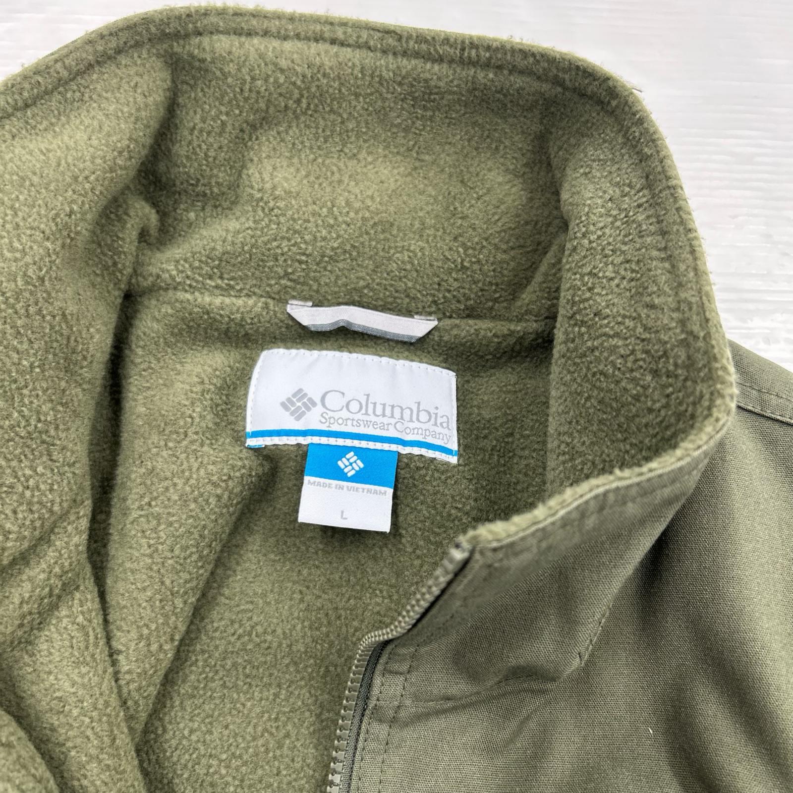 ジャケット ジップアップ カーキ L カーキ