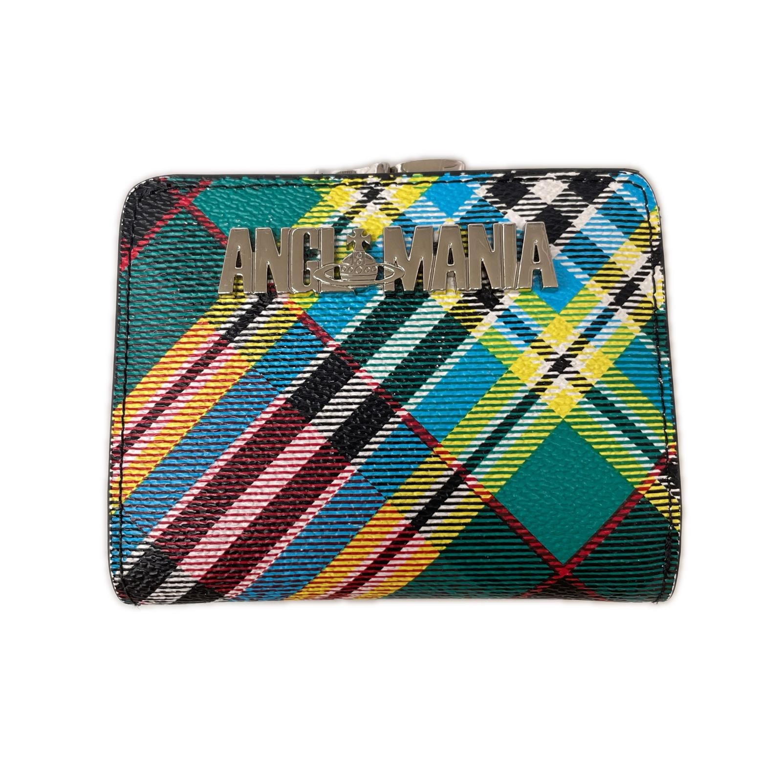 コンパクトウォレット Vivienne Westwood ANGLOMANIA 二つ折り財布 ガマ口 マルチカラー
