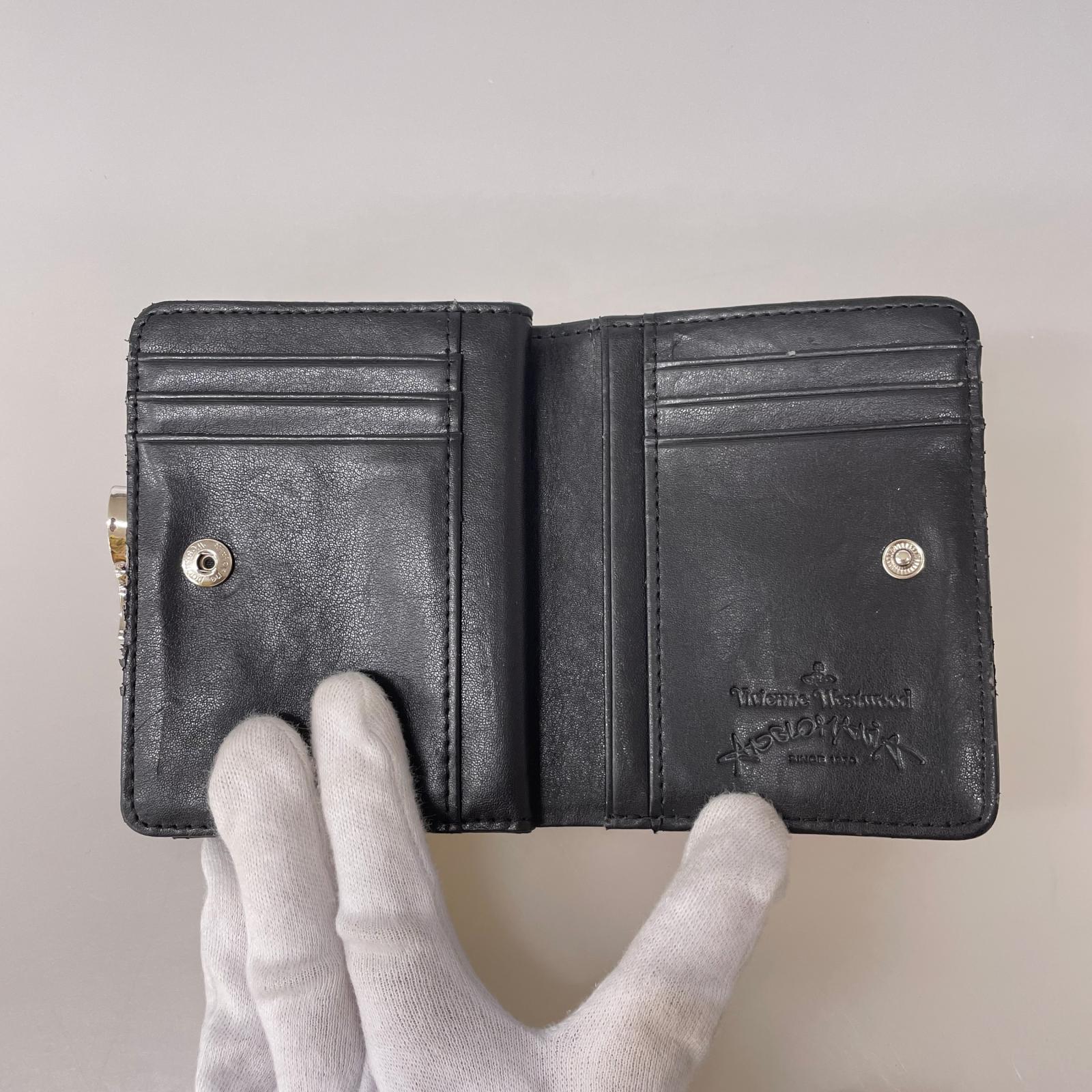 コンパクトウォレット Vivienne Westwood ANGLOMANIA 二つ折り財布 ガマ口 マルチカラー