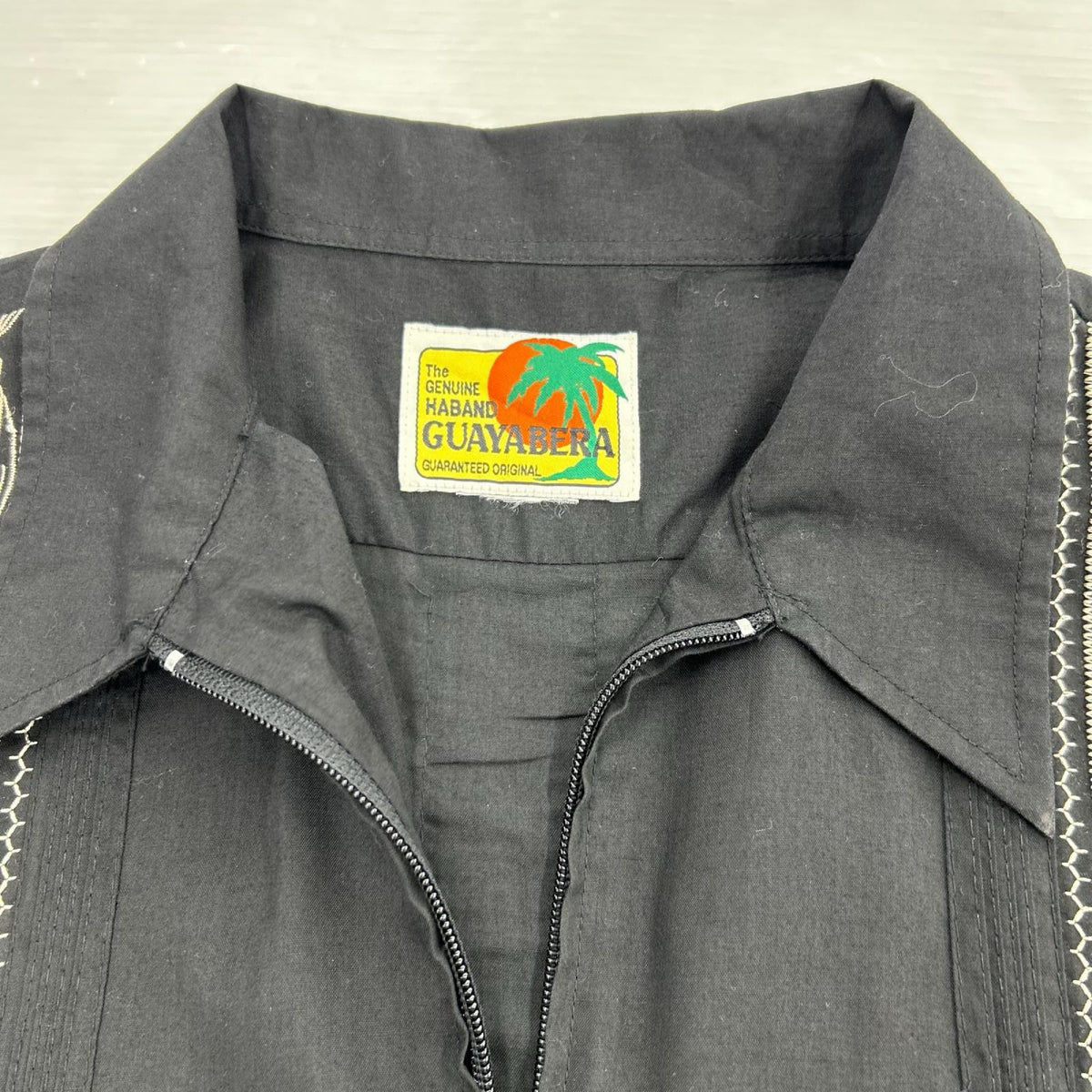 半袖シャツ guayabera キューバシャツ BLK ブラック