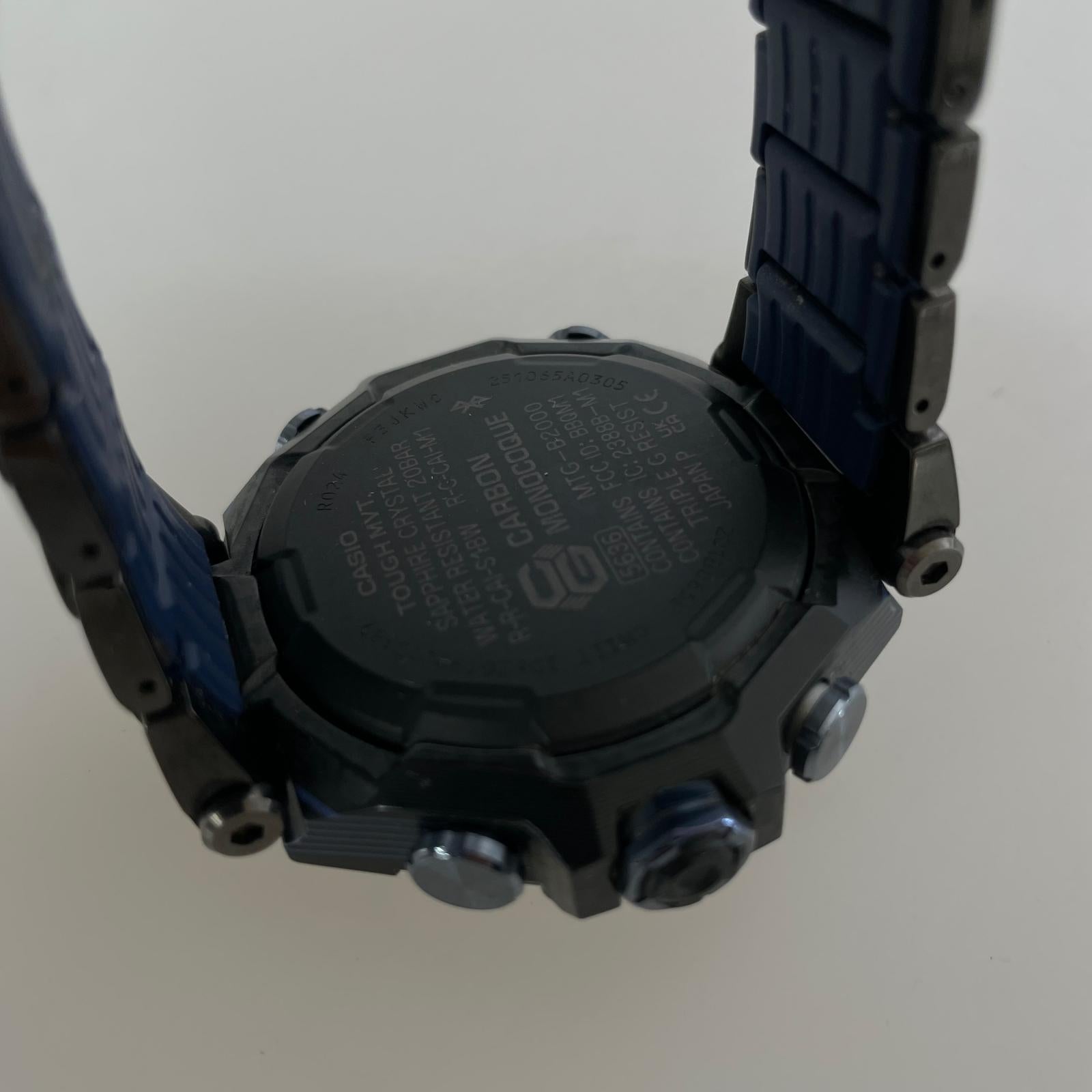 腕時計 MTG-B2000B-1A2JF タフソーラー CARBON MONOCOQUE ブラック